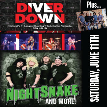 Diver Down & Night Snake at 3D Sideouts